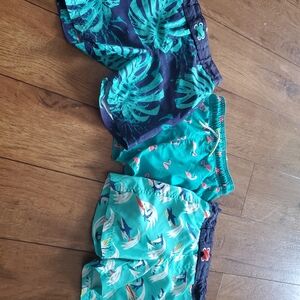Toddler Boy Swim Trunks sz 3T(worn, great condition) Flamingo pair sz 2T